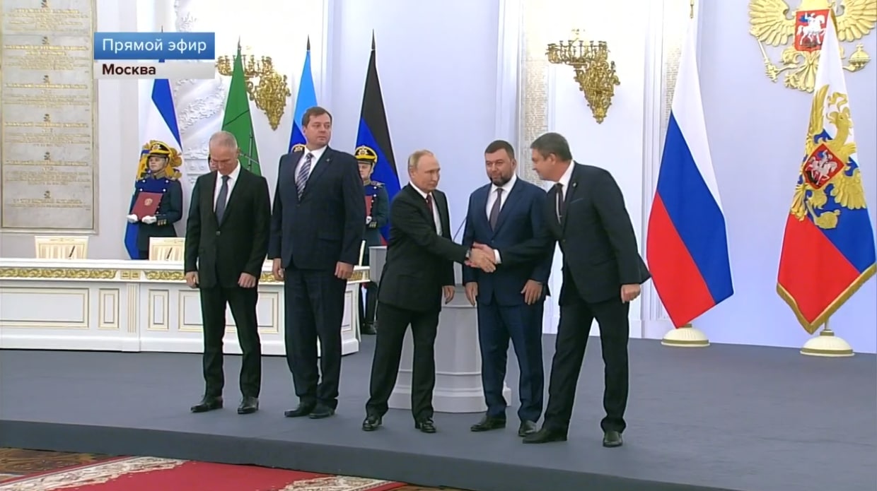 Карачаево-Черкесия приняла участие в церемонии подписания договоров о присоединении ДНР, ЛНР, Херсонской и Запорожской областей