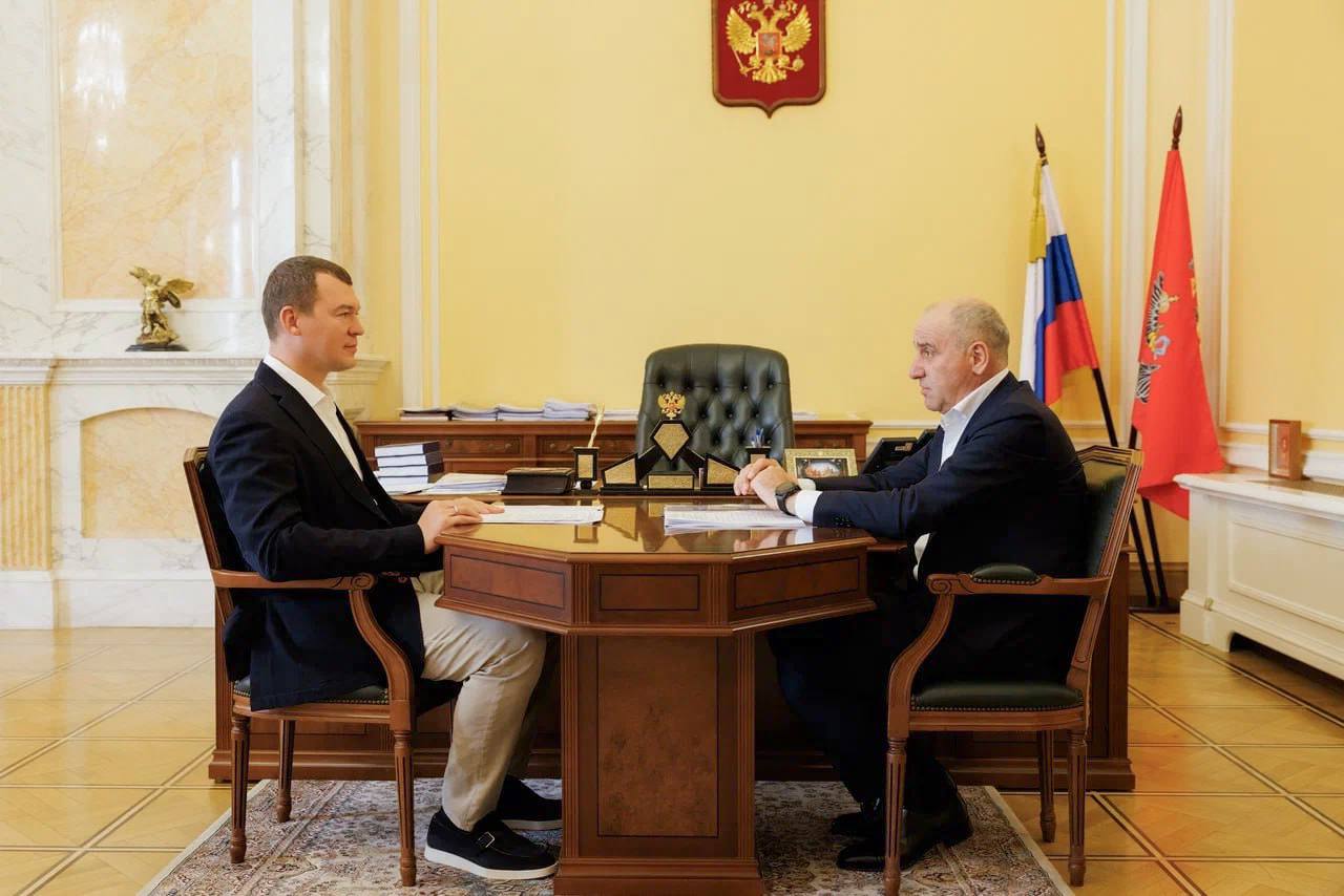 Сегодня Глава Карачаево-Черкесской Республики Рашид Темрезов провел рабочую встречу с Министром спорта Российской Федерации Михаилом Дегтярёвым в Москве