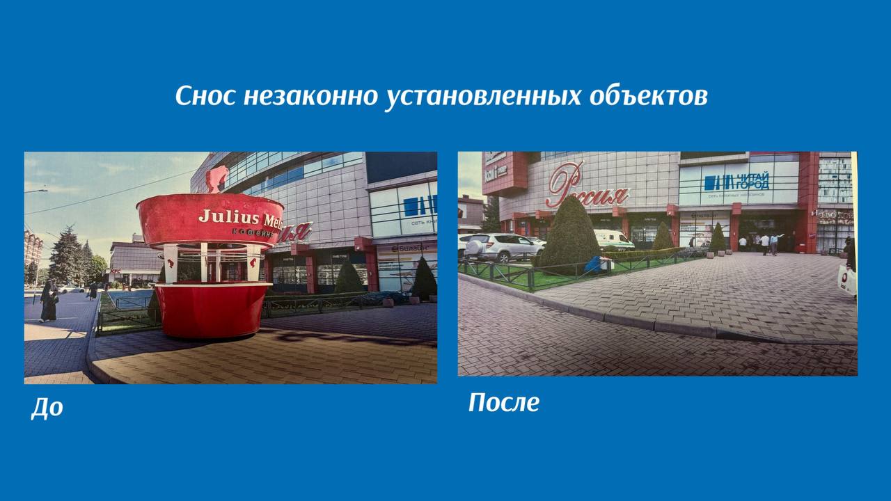В Черкесске с начала года демонтировали 273 незаконных объекта