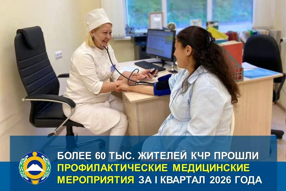 В КЧР за первый квартал диспансеризацию прошли более 60 тыс. жителей, врачи выявили свыше 2 тыс. заболеваний