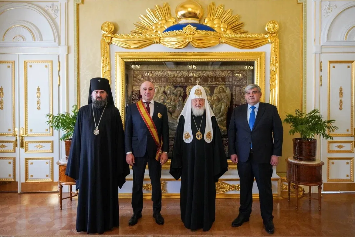 Рашид Темрезов и Казбек Коков встретились с Патриархом Кириллом