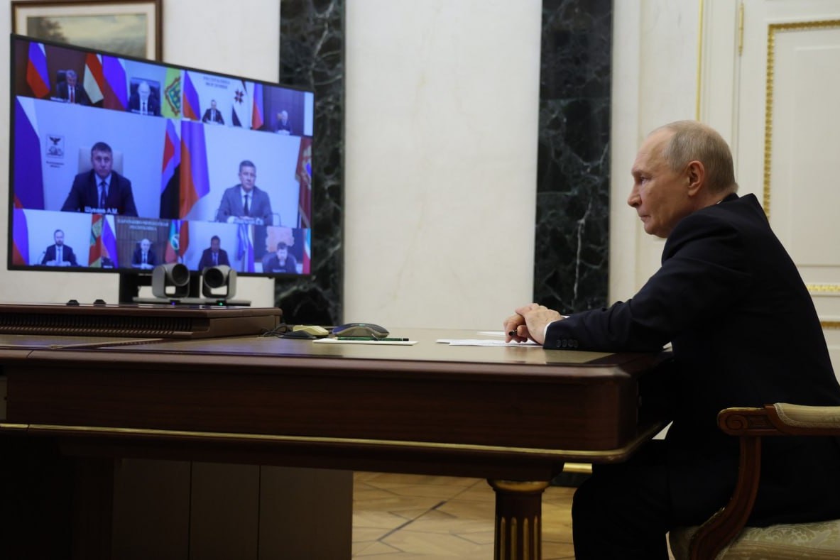 Рашид Темрезов принял участие во встрече Владимира Путина с главами регионов